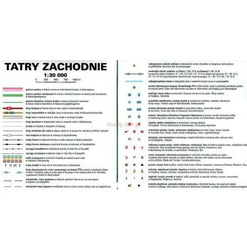 Comfort! map tatry zach. pol.-sk. 1:30 000 lam. Expressmap