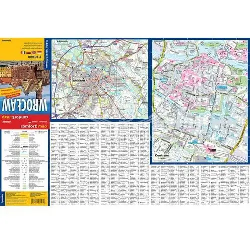 Expressmap Comfort! map wrocław 1:18 000 mapa kieszonkowa
