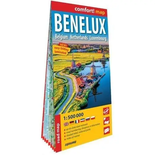 Comfort!map benelux. belgia, holandia, luksemburg Expressmap