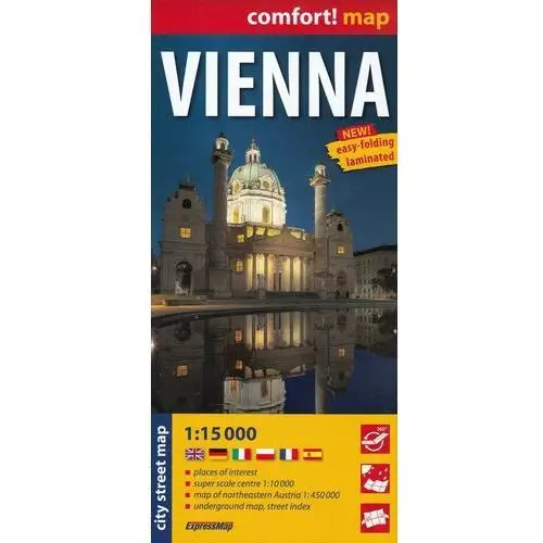 Comfort!map Vienna (Wiedeń) 1:15 000 plan