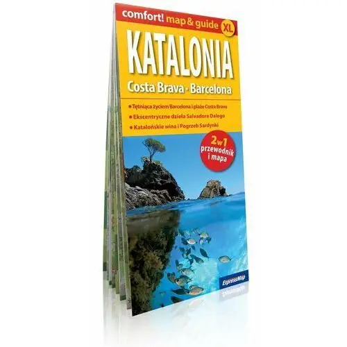 Comfort!map&guide Katalonia, Costa Brava 2w1