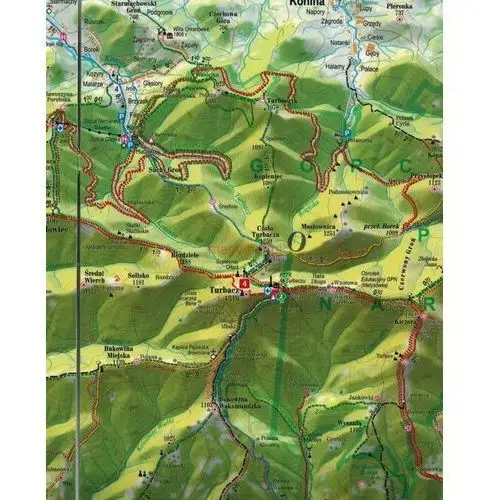 Gorce i pieniny 1:52 000. laminowana mapa panoramiczna. wyd. 2021. Expressmap