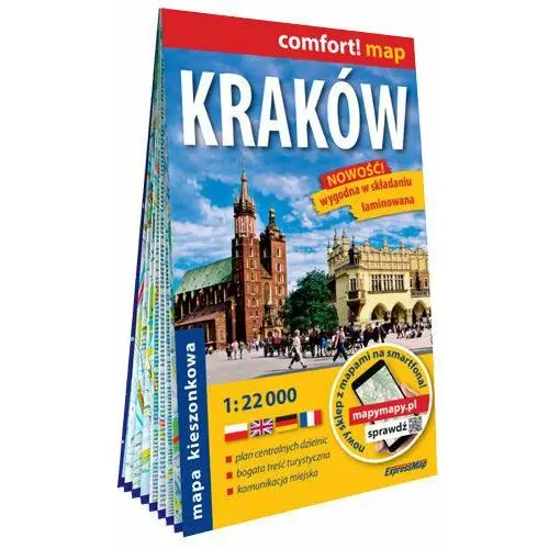 Kraków kieszonkowy laminowany plan miasta 1: 22 000 Expressmap