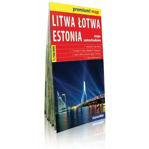 Litwa łotwa estonia mapa 1:700 000 Expressmap