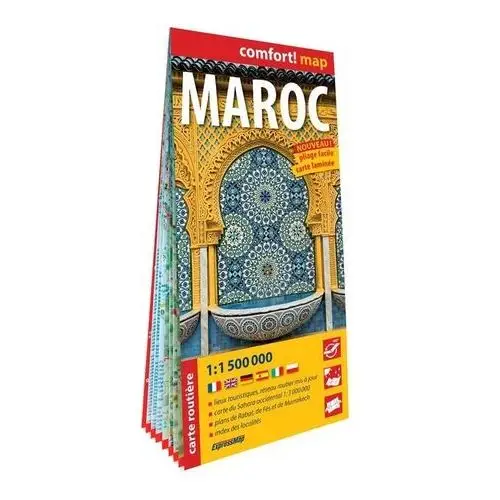 Maroc - carte routie're 1: 500 000 laminat w.2024 Expressmap