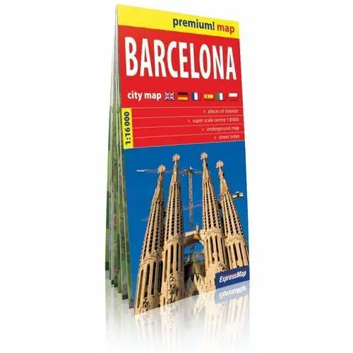 Premium! map barcelona 1:16 000 plan miasta