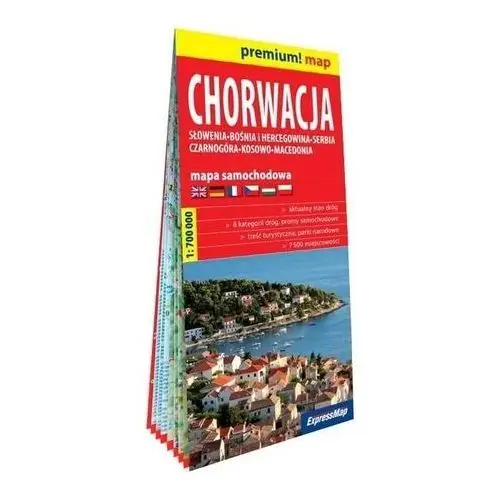 Premium!map chorwacja, słowenia, bośnia..1:700 000 Expressmap