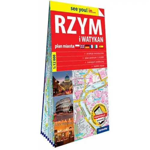 Premium!map rzym i watykan papierowy plan miasta