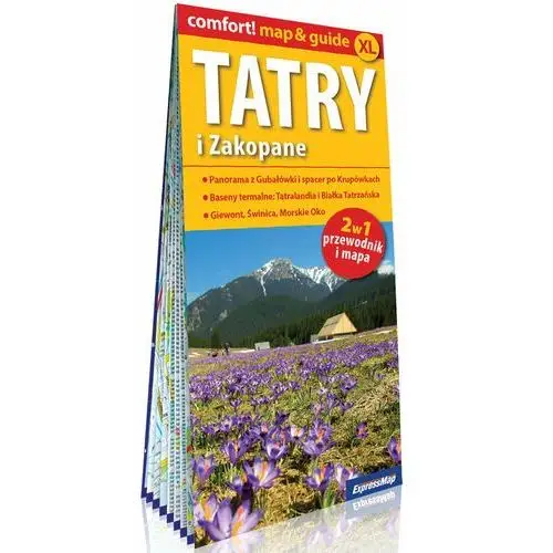 Tatry i zakopane laminowany map&guide 2w1: przewodnik i mapa