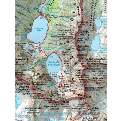 Expressmap Tatry wysokie i bielskie 1:30 000. laminowana mapa turystyczna. wyd. 2023
