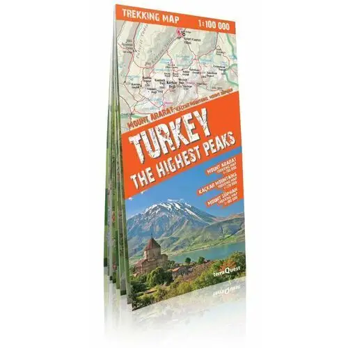 Turkey The Highest Peaks Mount Ararat, Kackar, Suphan Trekking map / Turcja góra Ararat, Kackar, Suphan Mapa trekingowa