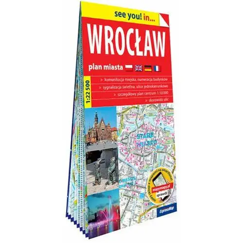 Wrocław papierowy plan miasta 1:22 500 Expressmap