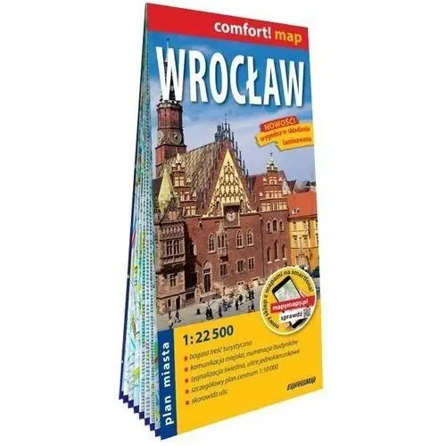 Wrocław - plan miasta 1:22 500 laminowany