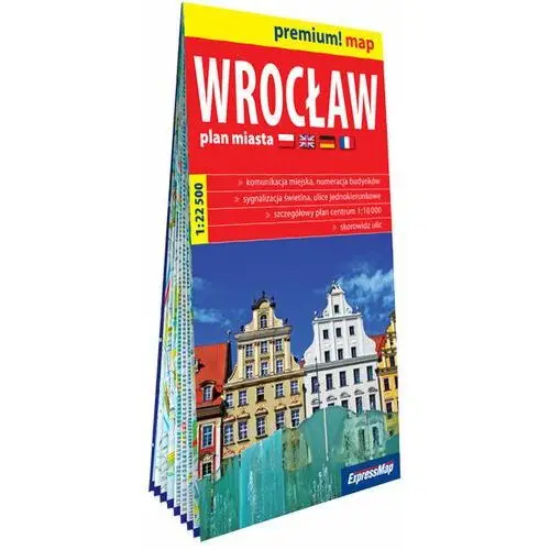 Wrocław plan miasta w kartonowej oprawie 1:22 500