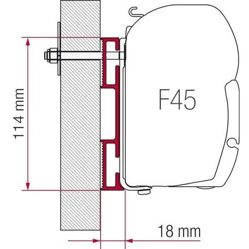 Fiamma Adapter do markizy f45/f70 "d"