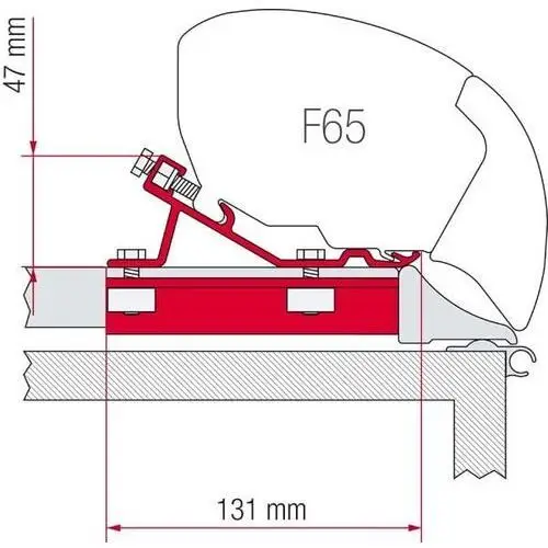 Fiamma Zestaw adapterów do markizy f65 fixing bar