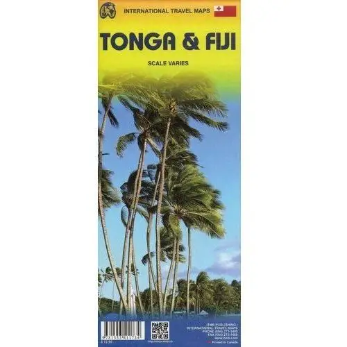 Fidżi i Tonga. Mapa 1:4 500 000