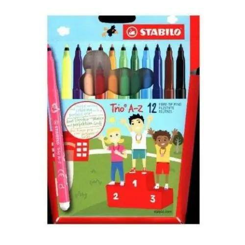 Filzstift - STABILO Trio A-Z - 12er Pack - mit 12 verschiedenen Farben