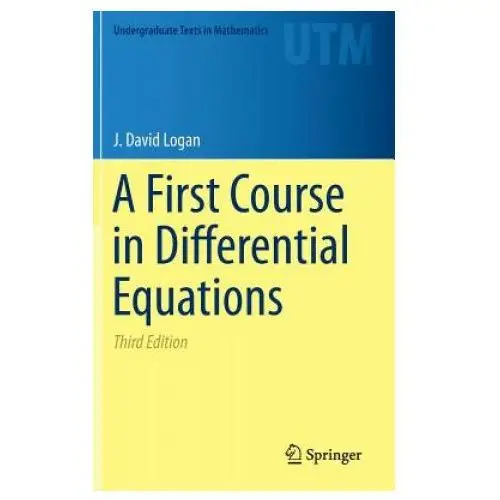 First course in differential equations Springer international publishing ag