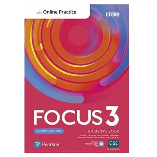 Focus 3 Student´s Book with Standard Pearson Practice English App (2nd) Kay, Sue