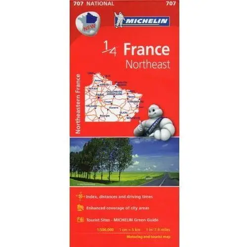 Francja Północno-Wschodnia. Mapa 1:500 000