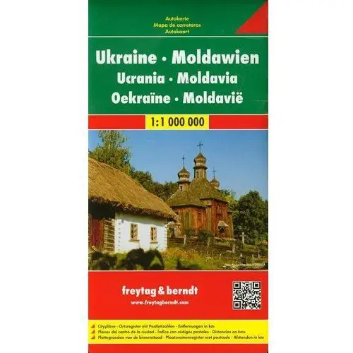 Ukraina Mołdawia Mapa Drogowa 1:1 000 000