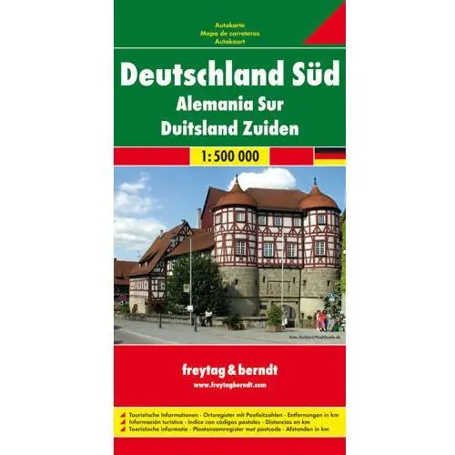 Freytag & berndt maps Freytag & berndt autokarte deutschland süd. southern germany. allemagne du sud; germania meridionale