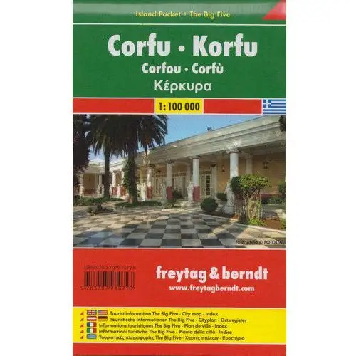 Korfu 1:100 000 Freytag & berndt maps 2