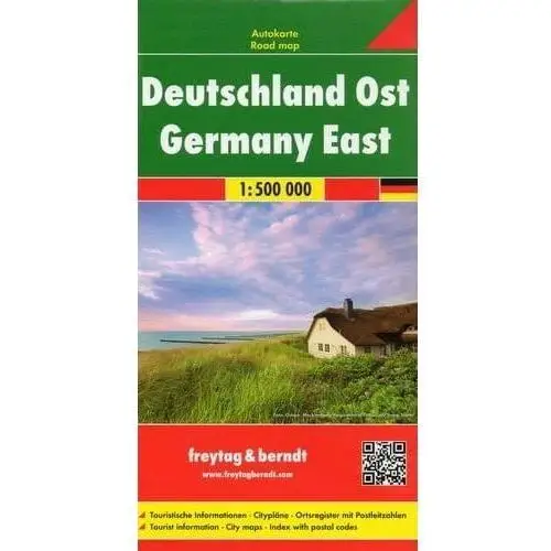 Freytag & berndt Niemcy wschodnie 1:500 000. mapa samochodowa, składana