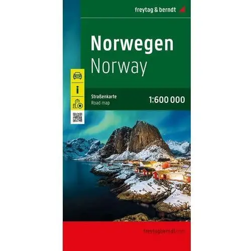 Norwegia 1:600 000. mapa samochodowo-turystyczna. wyd. 2022. Freytag & berndt