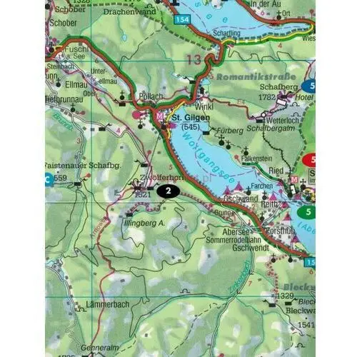 Salzkammergut. Laminowana mapa turystyczno- samochodowa. Freytag & Berndt, 12654