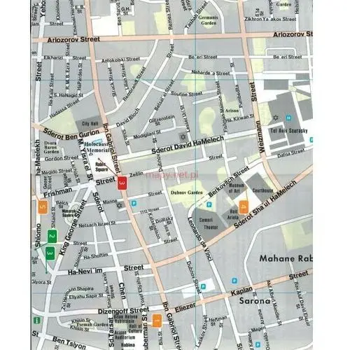 Freytag & berndt Tel awiw-jafa. wodoodporna mapa / plan miasta