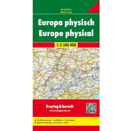 Europa mapa drogowa 1:3 500 000