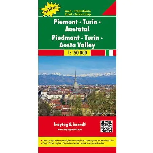 Freytag Piemont turyn dolina aosty 1:150 000 & berndt