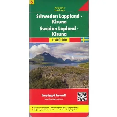 Freytag&berndt Szwecja. laponia. kiruna 1:400 000. mapa samochodowo-turystyczna. /6