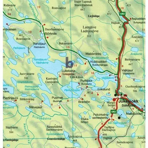 Freytag&berndt Szwecja. laponia. kiruna 1:400 000. mapa samochodowo-turystyczna. /6