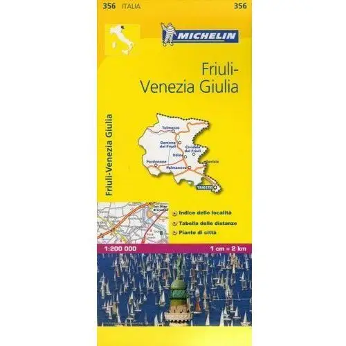 Friuli. Wenecja Julijska. Mapa 1:200 000