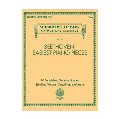 G schirmer Beethoven: easiest piano pieces: schirmer's library of musical classics vol. 2142