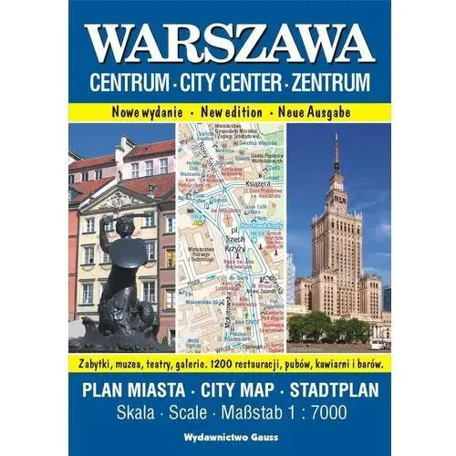 Gauss Warszawa centrum. plan miasta 1:7000 wyd. 2023