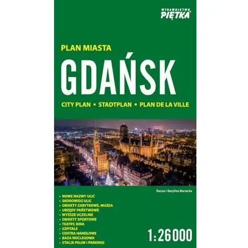 Gdańsk 1:26 000 plan miasta PIĘTKA