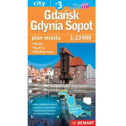 Gdańsk, Gdynia, Sopot. Plan miasta 1:23 000