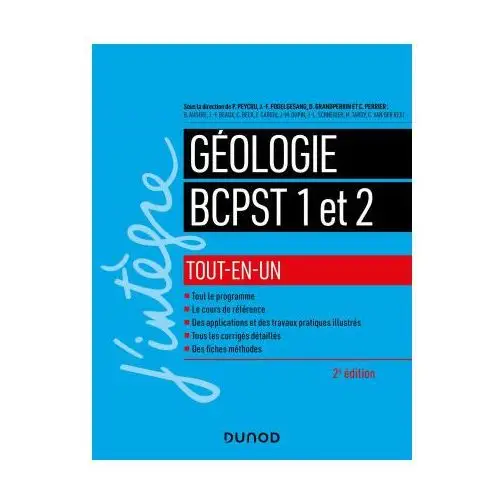 Géologie tout-en-un BCPST 1re et 2e années - 2e éd