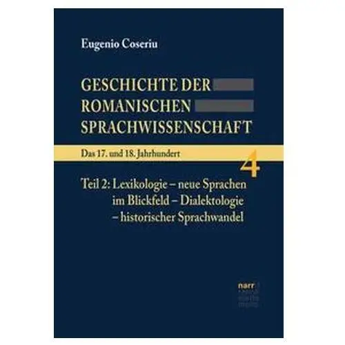 Geschichte der romanischen Sprachwissenschaft 4 Coseriu, Eugenio