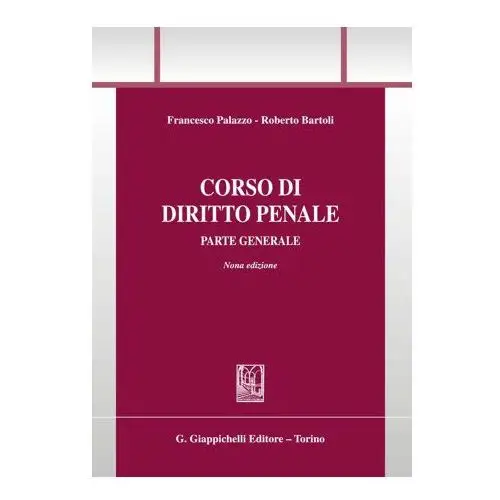 Corso di diritto penale. parte generale Giappichelli