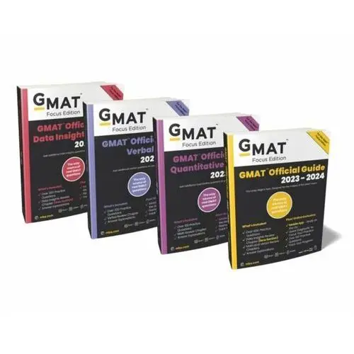 GMAT Official Guide 2023-2024 Bundle, Focus Edition: Includes GMAT Official Guide, GMAT Quantitative Review, GMAT Verbal Review, and GMAT Data Insig