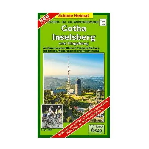 Gotha, Inselsberg und Umgebung 1: 35 000