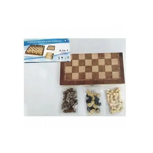 Gra szachy i warcaby drewniane