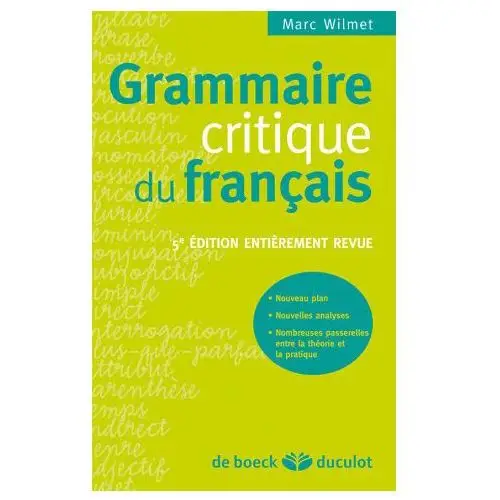 Grammaire critique du français