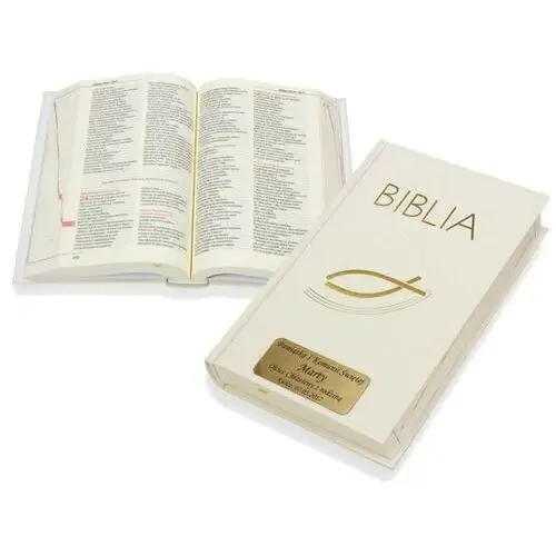 Biblia - pamiątka i komunii świętej z twoim em! Grawer