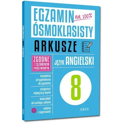 Egzamin ósmoklasisty - arkusze - język angielski - paulina mełgieś-szostak, wioleta antecka - książka Greg